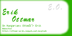 erik ottmar business card